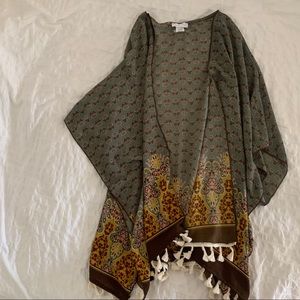 Bohemian Kimono Wrap Cover Up Top Emory Park
